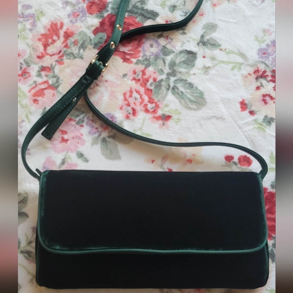 New Florence convertible clutch in velvet - Picture 3 of 12